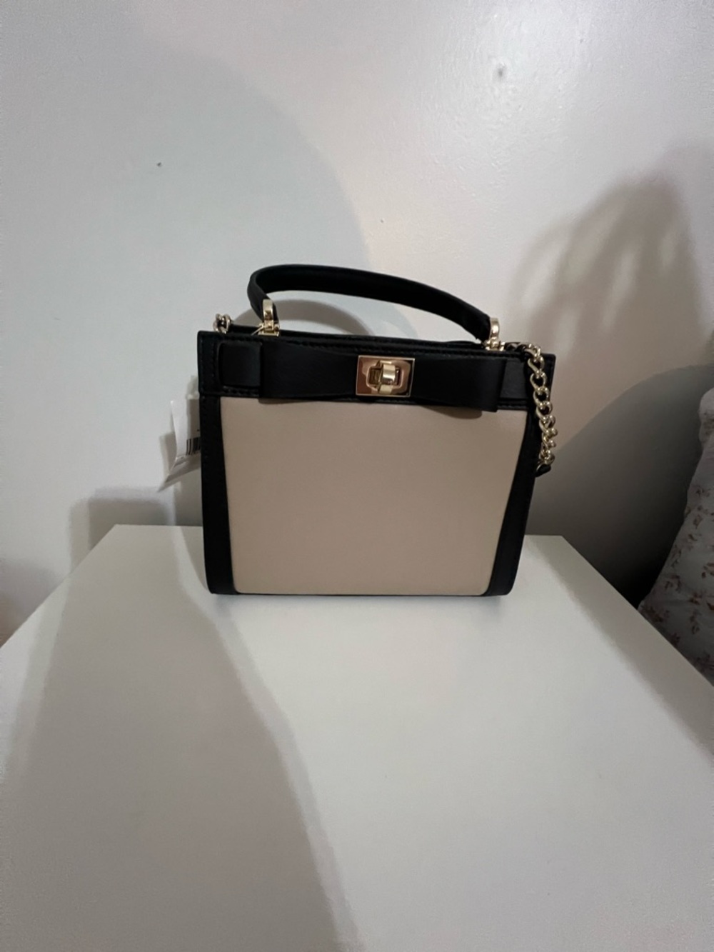 NWT Kate Spade Mini Tullie Mayfair Drive Black Cream Satchel Crossbody Bag - Picture 6 of 12